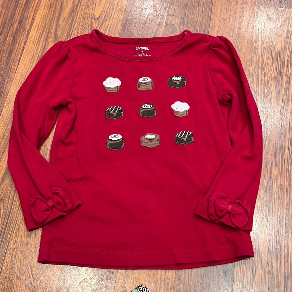 3/$12 Gymboree Embroidered Candy Long-Sleeved Shirt (4)